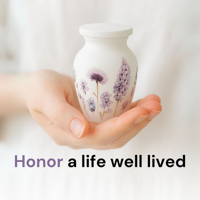 Soft Violet Keepsake Urn