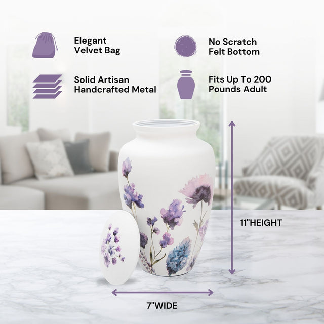 Soft Violet Large Urn