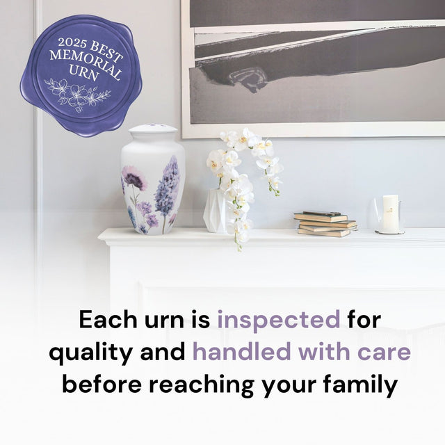 Soft Violet Large Urn