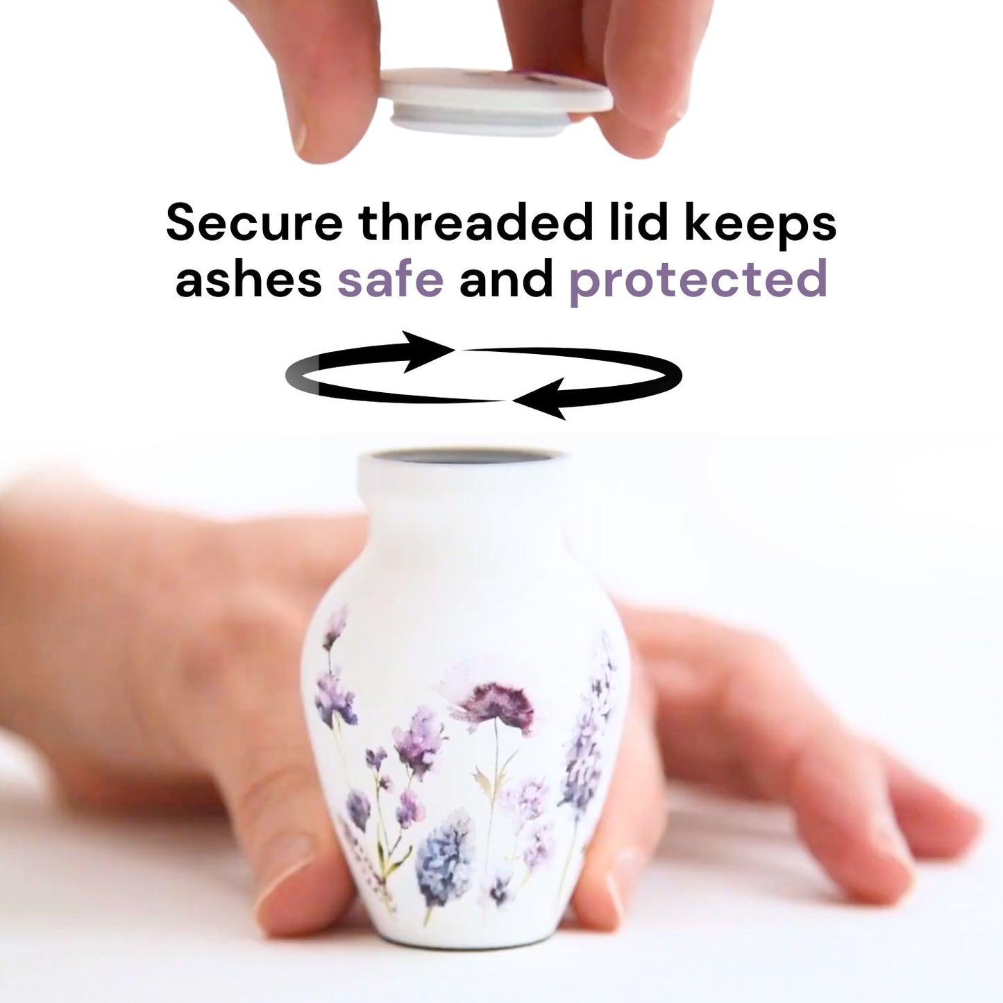 Soft Violet Keepsake Urn