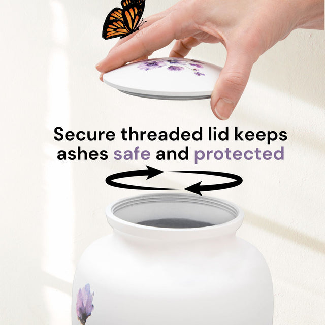 Soft Violet Large Urn