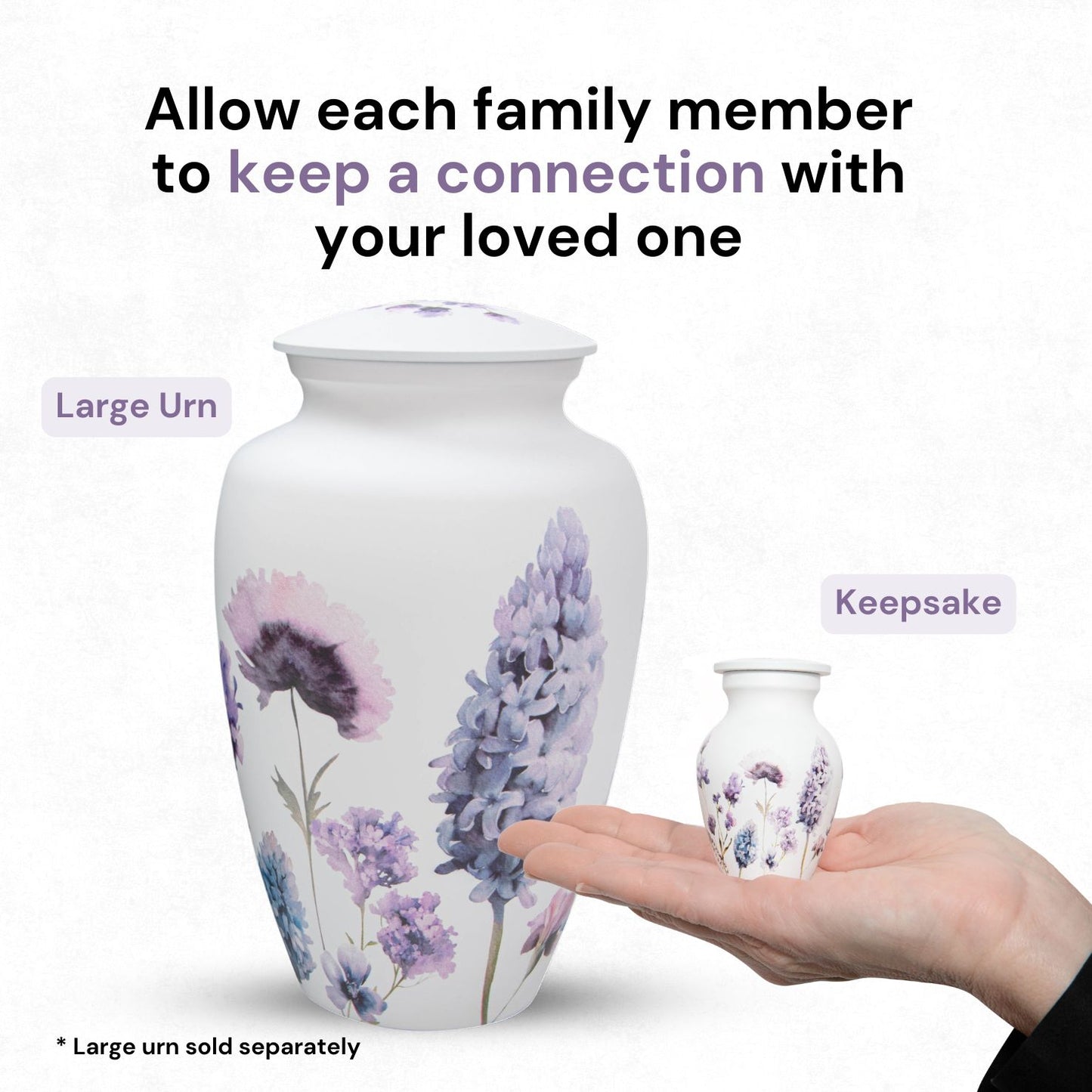 Soft Violet Keepsake Urn