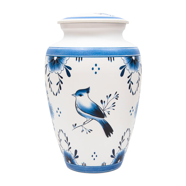 Traditional Blue Large Urn