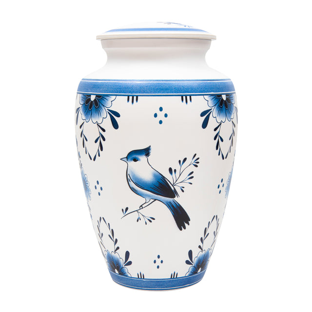 Traditional Blue Large Urn