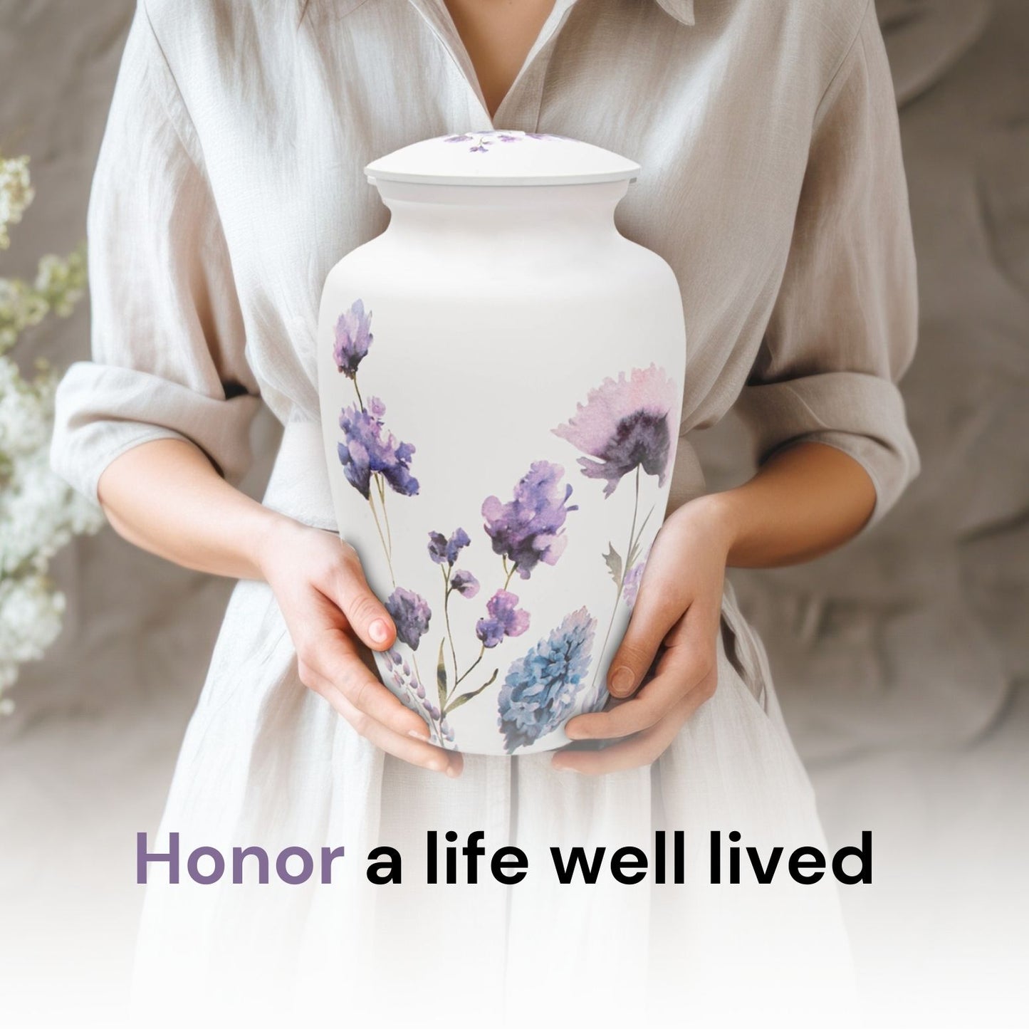 Soft Violet Large Urn