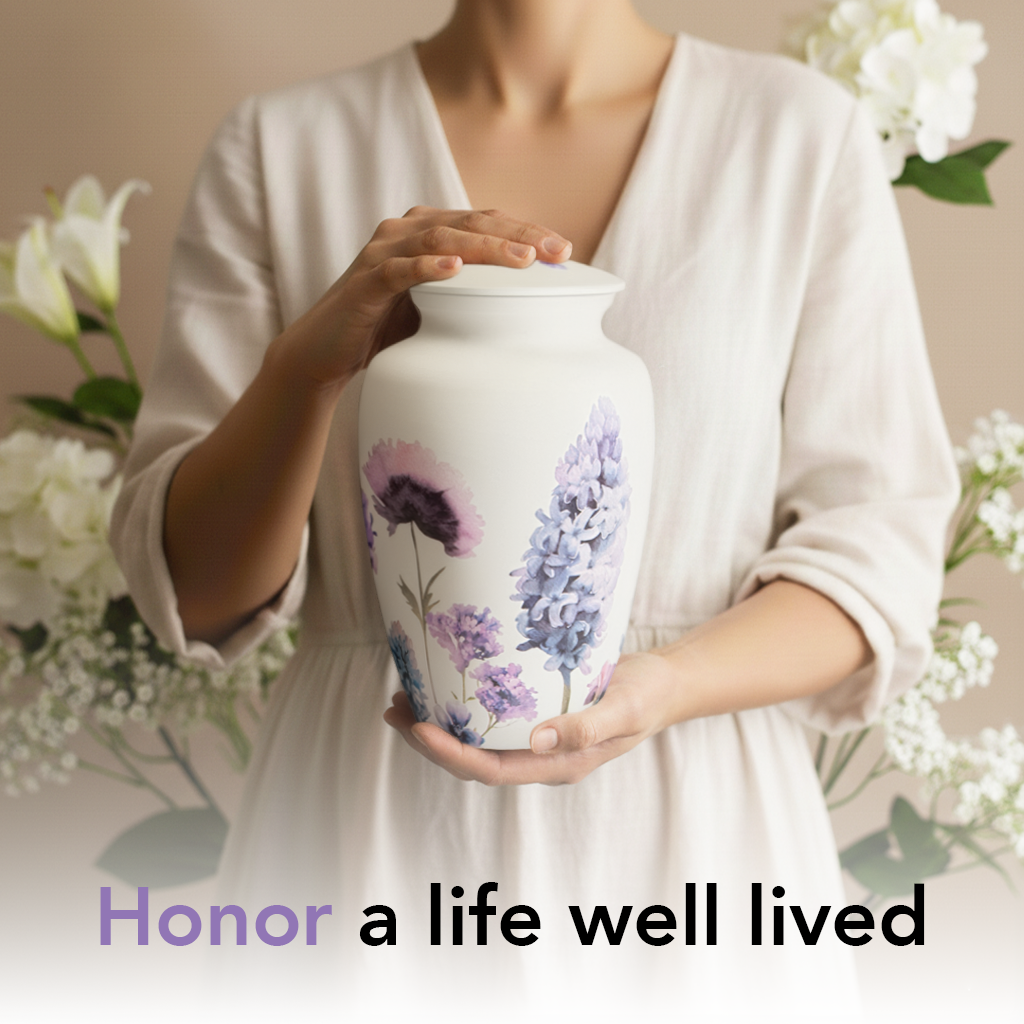 Soft Violet Large Urn