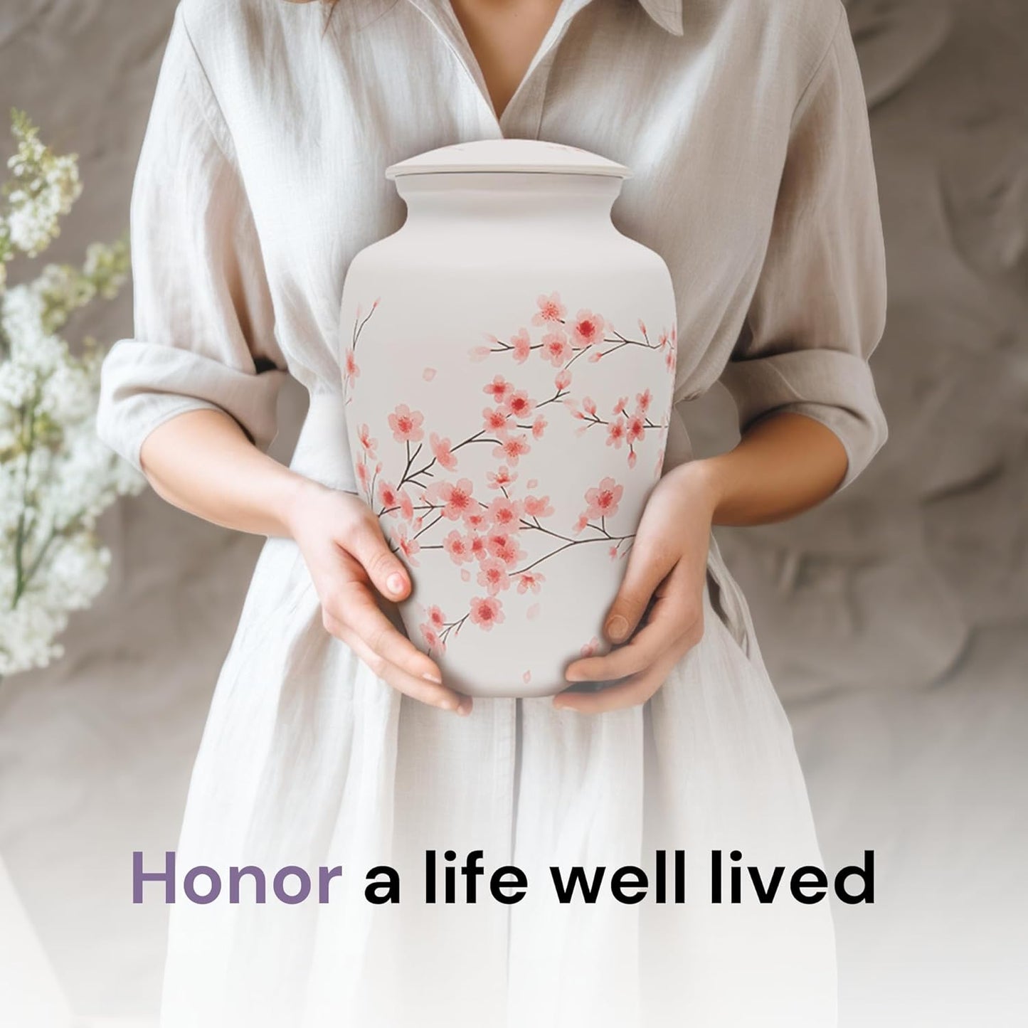 Cherry Blossom Large Urn