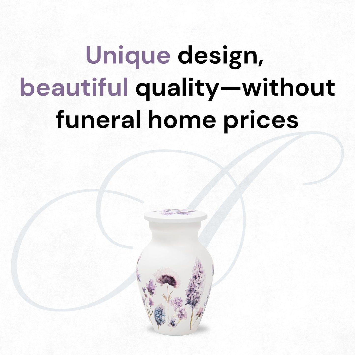 Soft Violet Keepsake Urn